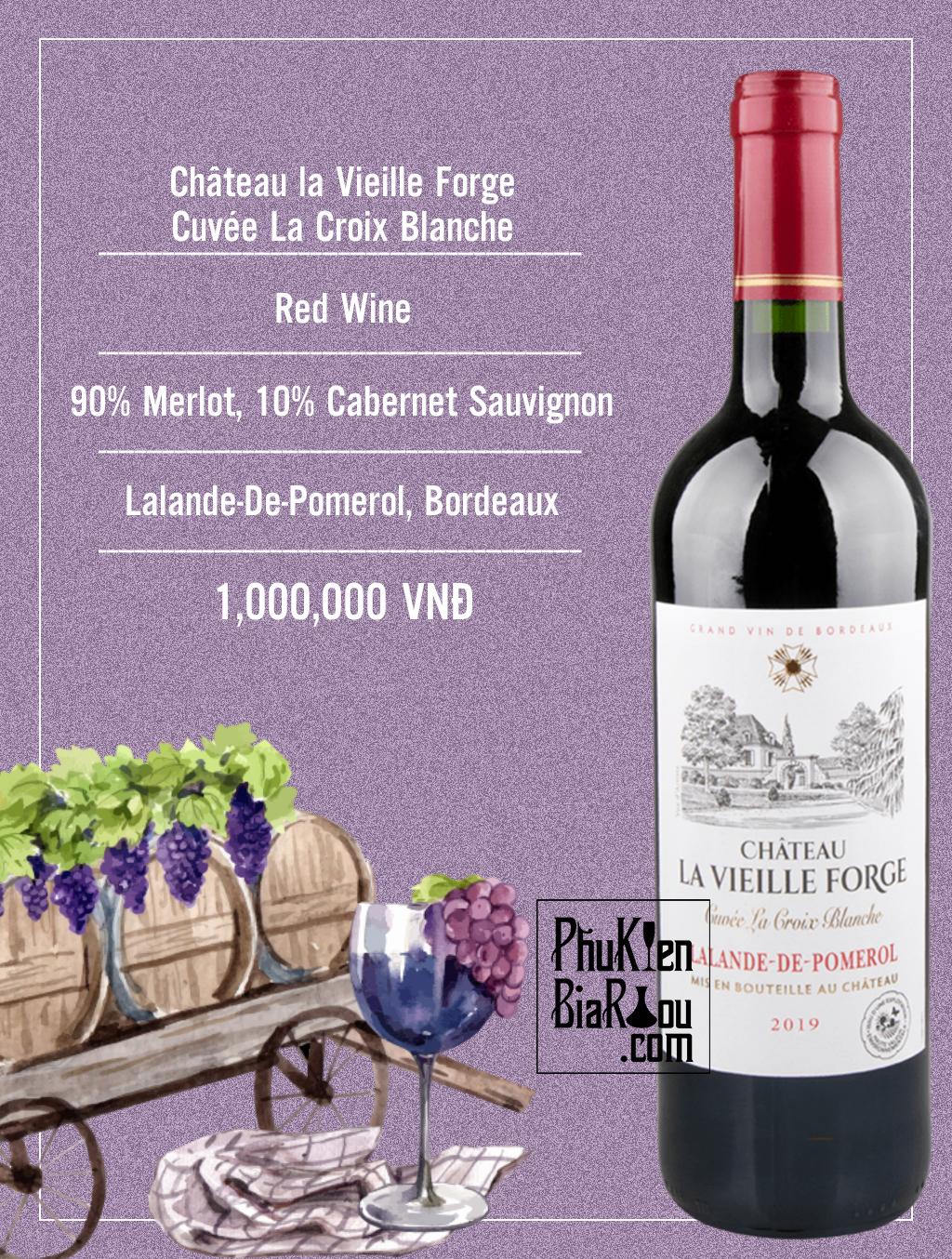 Vang đỏ Château la Vieille Forge Cuvée La Croix Blanche