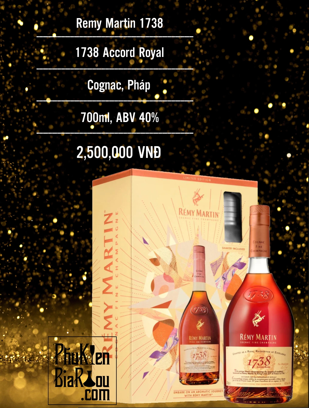 Rượu Cognac Remy Martin 1738