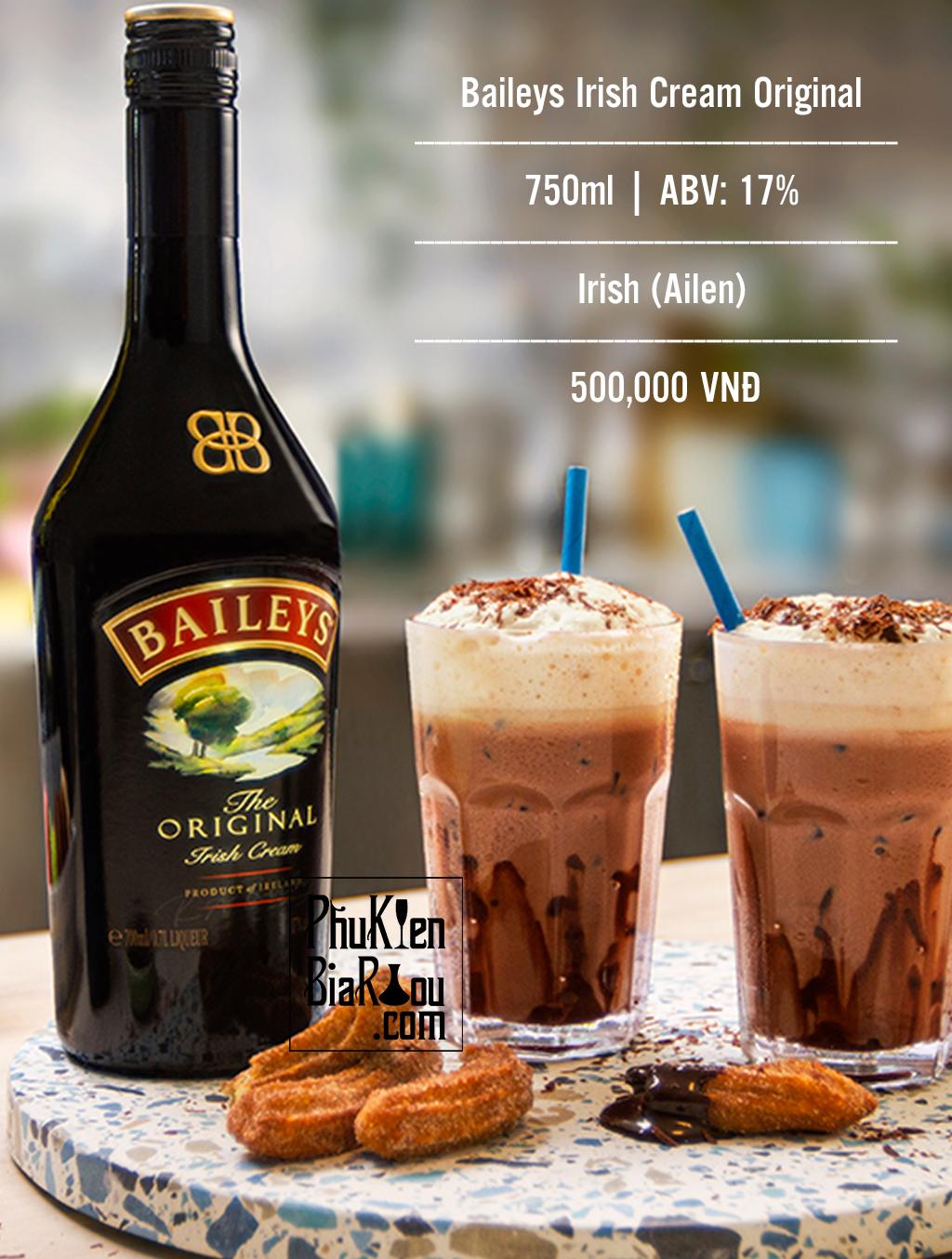 Rượu mùi Baileys Irish Cream Original (12 chai/ thùng)