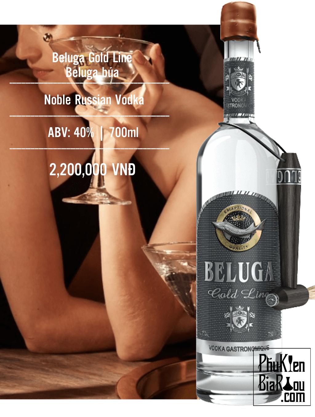 Rượu vodka Beluga Gold Line – Beluga Búa