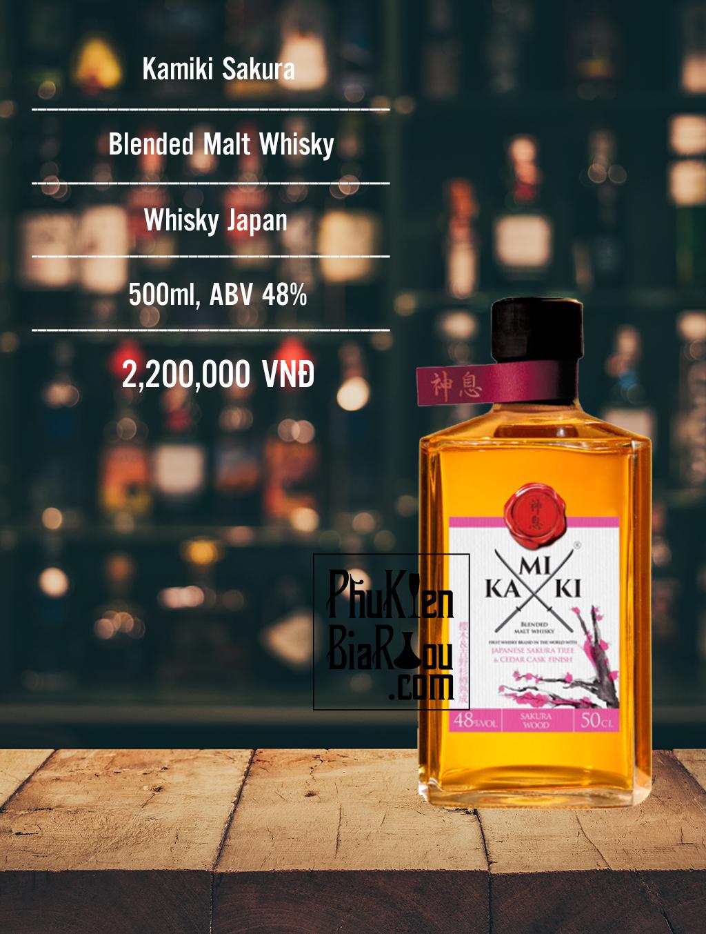 Rượu whisky Kamiki Sakura