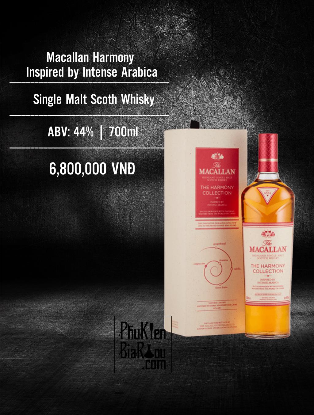 Rượu whisky Macallan Harmony (6 chai/thùng)