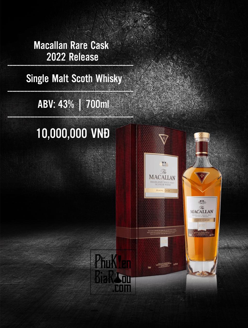 Rượu whisky Macallan Rare Cask 2022 Release