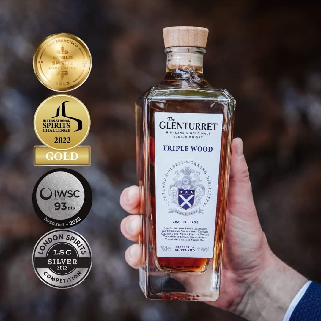 Rượu whisky The Glenturret Triple Wood (6 chai/thùng)