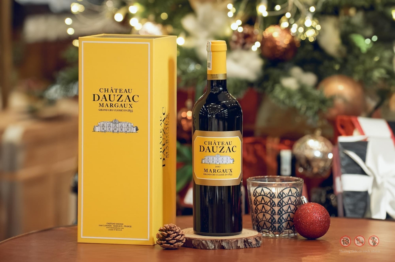 Vang đỏ Chateau Dauzac Margaux Grand Cru Classe 1855 (6 chai/thùng)