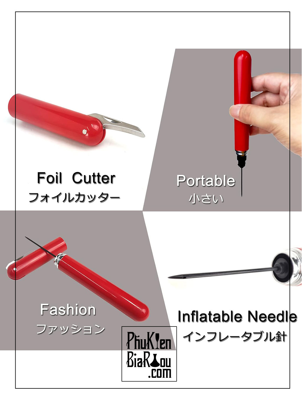Air pump wine opener – dụng cụ khui vang bằng áp suất khí